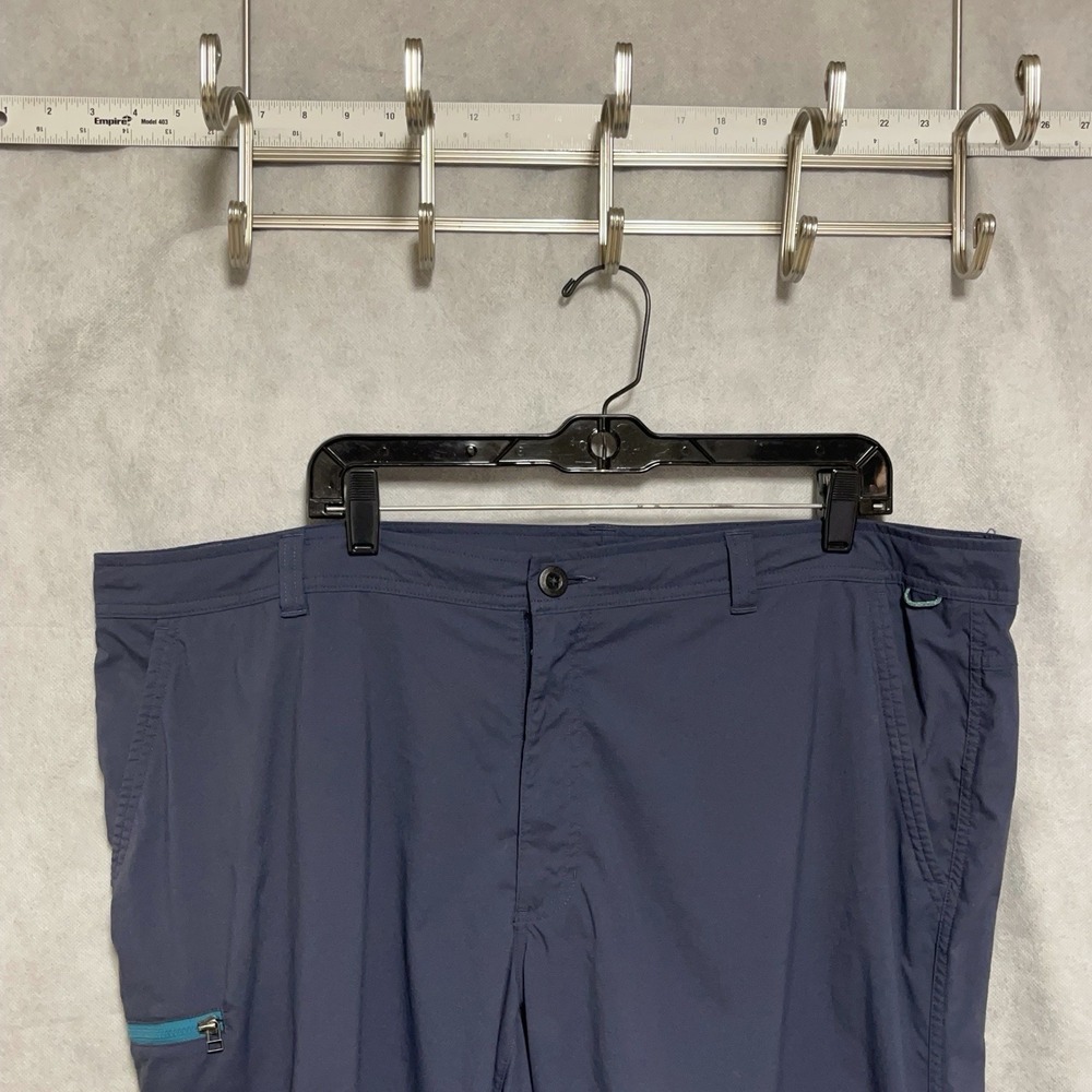 REI Pants Men 44x33 Blue Co op Trailmade Cargo Nylon Lightweight Outdoor Hiking